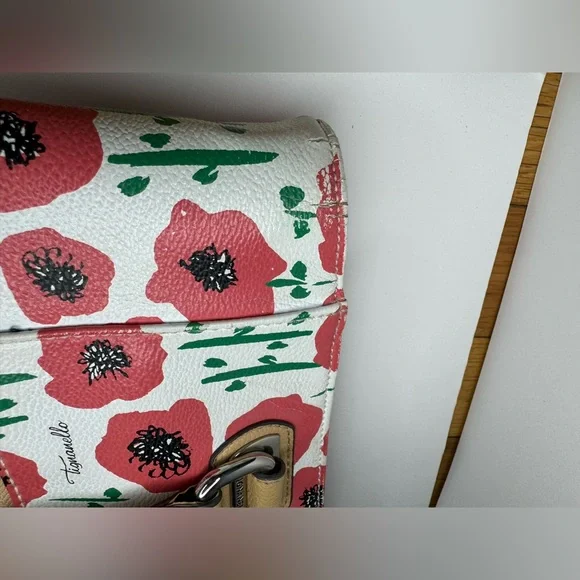 Tignanello Strawberry Poppy Medium Handbag Tote Bag Purse - Picture 7 of 16